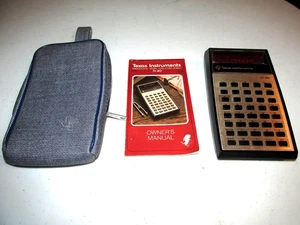 Vintage Texas Instruments TI-30 calculator RED Led Display W/ Case & Manual - Picture 1 of 2