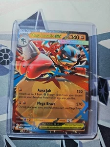 Mega Lucario ex 077/132 Doble Raro Pokemon Mega Evolution Casi Nuevo - Imagen 1 de 2