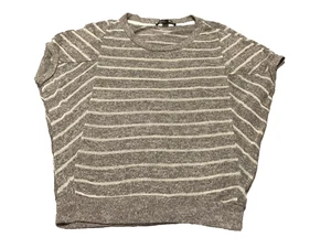 Forever 21 Women Top Striped Size S Beige Dolman Sleeve Lightweight Vintage - Picture 1 of 10