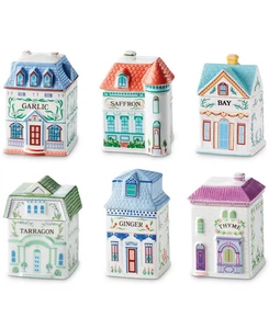 Lenox Spice Village 6 Pc. Spice Jar Set #4 - Picture 1 of 6