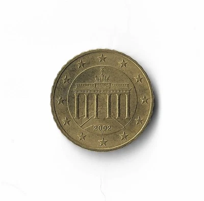2002 Germany - 10 Euro Cents - 811 - Nordic-gold - 4.1g - Image 1 of 2
