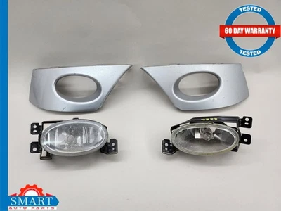 2006 Acura TSX Facelift Front Bumper Fog Driving Light Lamp w Trim Set R + L OEM - Image 1 of 4