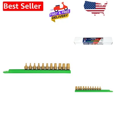 11-teiliges flaches Dual Drive Torx Bit Set - titanbeschichtete Präzisionswerkzeuge - Bild 1 von 4