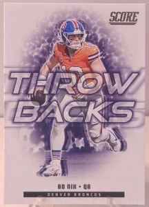 2025 Score - Throwbacks Bo Nix #6 - Picture 1 of 2