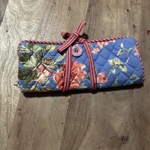 April Cornell FOR Silvestri Quilted Jewelry Travel Bag 12.5” T 9.75” L - Picture 1 of 8