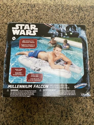 НОВЫЙ В КОРОБКЕ надувной плот для бассейна Disney Star Wars Millennium Falcon - Изображение 1 из 4