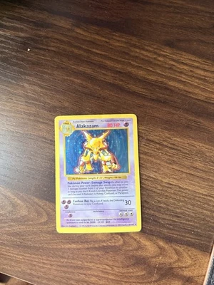 Alakazam 001/102 Base Set (Shadowless) Holo HP - Image 1 of 2