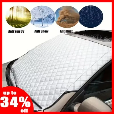 Car Windscreen Frost Shield Cover Ice Snow Shield Front Winter Window Protector - Image 1 of 4