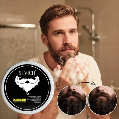 Beard Balm Men's Styling Natural Care Beard moustache Grooming Balm 30g❀ C1E6 - Image 1 of 4