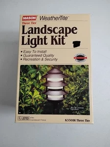 Mason Weathertite 3-Tier Wired Pagoda Landscape Light Kit K330BR, Bronze - NEW - Picture 1 of 6