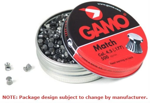 Гранулы свинцовые с плоским наконечником Gamo Match Pellets-177 калибр - 500 штук - 632003454 - Изображение 1 из 1