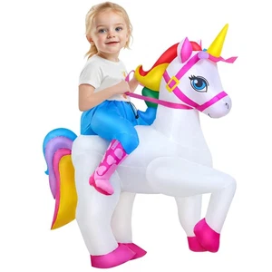 Inflatable Unicorn Costume Kids, Blow up Unicorn Costume, Unicorn Inflatable ... - Picture 1 of 6