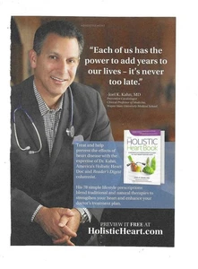 2014 Holsitic Heart Book Joel Kohn MD Print Advertisement - Picture 1 of 1