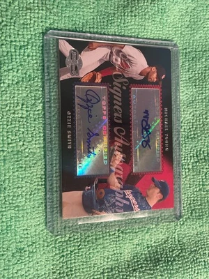 michael young ozzie smith Topps co-signers auto - Image 1 of 3