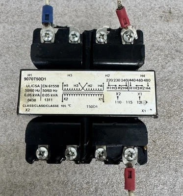 Transformador de control SQUARE D 9070T50D1 120-240/480V Foto 1 de 4