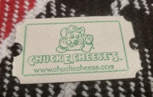 VINTAGE CHUCK E CHEESE COLLECTIBLE ARCADE TICKET RARE - Picture 1 of 2
