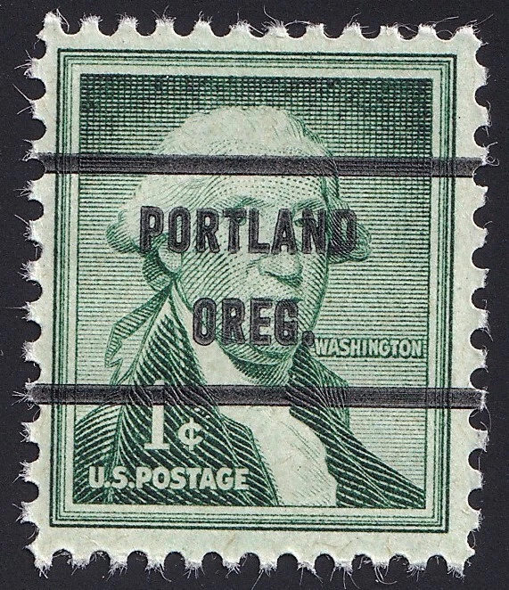 1031b Washington 1c Bureau Precancel “Portland Oreg.” PSS-71, Dry Printing MNH - Image 1 of 1