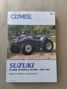 Clymer Repair Service Maintenance Repair Manual Suzuki 87-1995 M483 Four Wheeler - Imagen 1 de 10