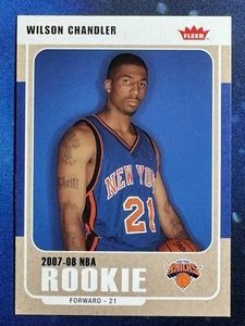 Wilson Chandler 2007-08 Fleer Basketball Rookie #205 New York Knicks - Picture 1 of 2