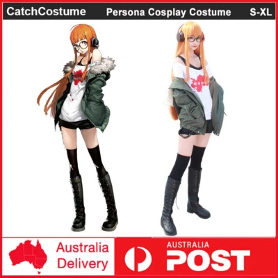 CATCHCOSTUME Anime Persona 5 Sakura Futaba Cosplay Costume Girls Uniform Halloween Outfit