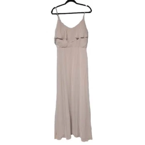NUEVO CON ETIQUETAS Birdy Gris Damas de honor Vestido Formal Maxi Vestido Rosa Correa Espagueti XL - Imagen 1 de 13