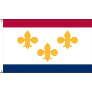 Bandera de nailon de la ciudad de Nueva Orleans 5'x8' - Imagen 1 de 1