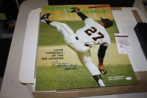 SAN FRANCISCO GIANTS JUAN MARICHAL SIGNED 16X20 PHOTO SPORTS ILLUSTRATED JSA - Picture 1 of 1
