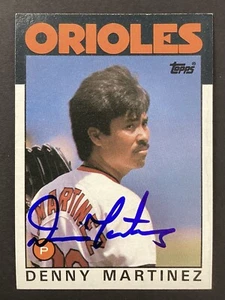 Dennis Denny Martinez Signed 1988 Topps #416 Baseball Card Orioles Autograph TPG - Picture 1 of 2