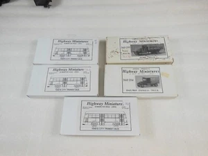 Vintage Ho Scale Highway Miniatures Kits 5 Kits in All New in Boxs - Picture 1 of 6