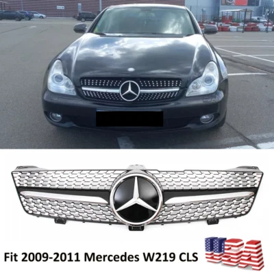 Front Upper Grill With Star For Mercedes Benz W219 CLS500 CLS550 CLS 2009-2011 — 第 1/4 张图片