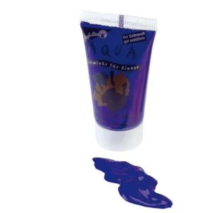 Blaue Make Up Creme wasserfest Schlumpfschminke blau Aquaschminke in Tube - Bild 1 von 2