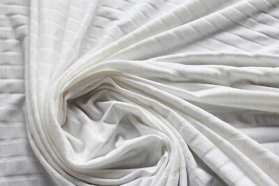 Jersey 3,30€/m² Singlejersey champagner in sich längsgestreift E8 - Bild 1 von 2