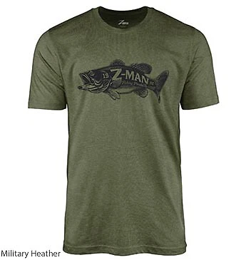 Z-Man Bad Azz Bass TeeZ Short Sleeve Bass Fishing Z-Man ElaZtech Apparel - Image 1 of 1