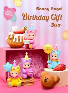 Minifigure carina Sonny Angel compleanno orso kawaii kewpie 【1 pz scatola cieca casuale】 - Foto 1 di 12
