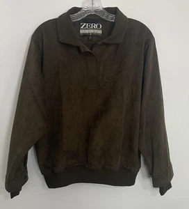 Zero Restriction Golf 1/4 Snap Pullover Jacke Herren Small Braun Hergestellt in den USA - Bild 1 von 8