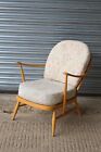 Vintage Mid Century Ercol 204 Blonde Armchair Arm Easy Chair With Cushion