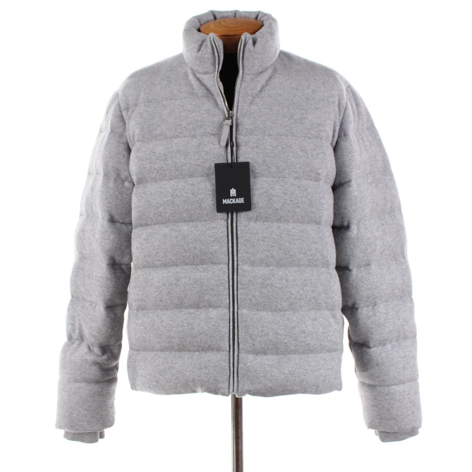 Mackage NWT Scott Wool / Cashmere Down Jacket Size 46 3XL US In Gray Melange - Image 1 of 4