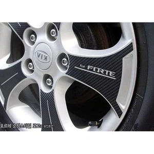 Carbon Tuning Wheel Mask decal Sticker set 16" for KIA Cerato/Forte 2009-2012 - Picture 1 of 2