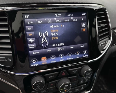 CARPLAY HD Radio 8.4" GPS Navegación Receptor Pantalla Jeep Grand Cherokee 2016-21 Foto 1 de 4