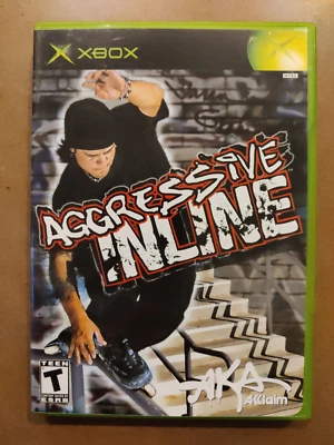 Aggressive Inline Microsoft Xbox MS XB NTSC U USA w/ Manual Acclaim - Image 1 of 4