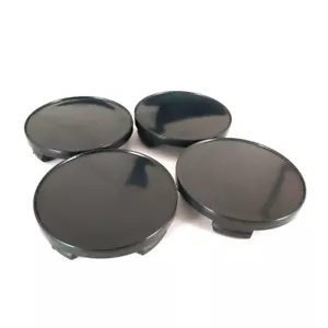 Set 4 pcs Black Wheel Center Hub Caps 55mm / 50mm UNIVERSAL K20b - Picture 1 of 4