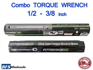 Torque Wrench combo Set 2 pcs.: 1/2 and 3/8 inch, Free & Quick USA Shipping - Picture 1 of 10