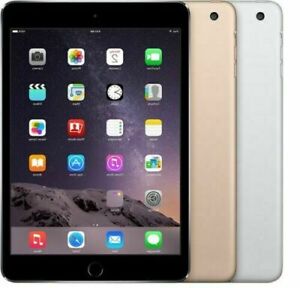 Apple iPad Mini 3 16,64,128gb Wi-Fi+Cellular Unlocked Space Gray, Silver, Gold