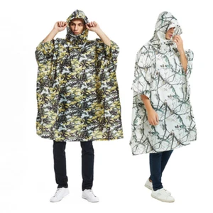 Travel Outdoor Portable Raincoat 3-In-1 Rain Poncho Canopy Raincoat - Picture 1 of 14