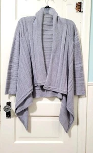 Rue21 Open Cardigan Sweater Large Gray Draped Sides Long Sleeve EUC ~FREE SHIP~ - Picture 1 of 12
