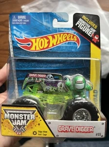 Grave Digger Monster Jam Diecast Truck Hot Wheels figura extra NUEVO - Imagen 1 de 1