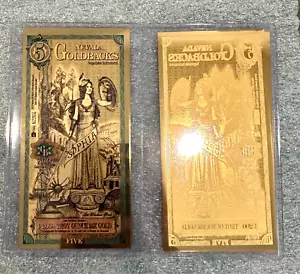 5 NEVADA Goldback 1/200th oz 24K Pure Gold Aurum Gold Foil Note IN STOCK!! - Picture 1 of 5