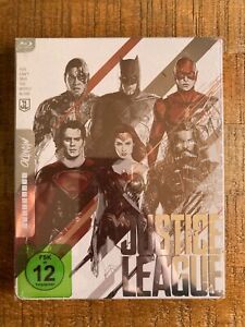 Justice League w. Mondo X Steelbook (Blu-ray, Import, 2017, Region Free) *NEW*
