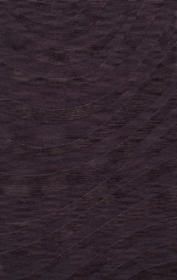 Purple Transitional Hand Hooked Swirls Stripes Lines Area Rug Abstract DV12 - Image 1 of 2