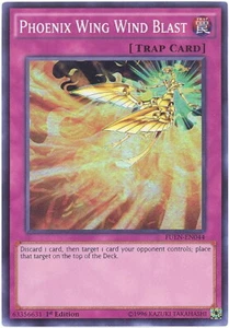 Yu-Gi-Oh Card - FUEN-EN044 - PHOENIX WING WIND BLAST (super rare holo) - NM/Mint - Picture 1 of 1